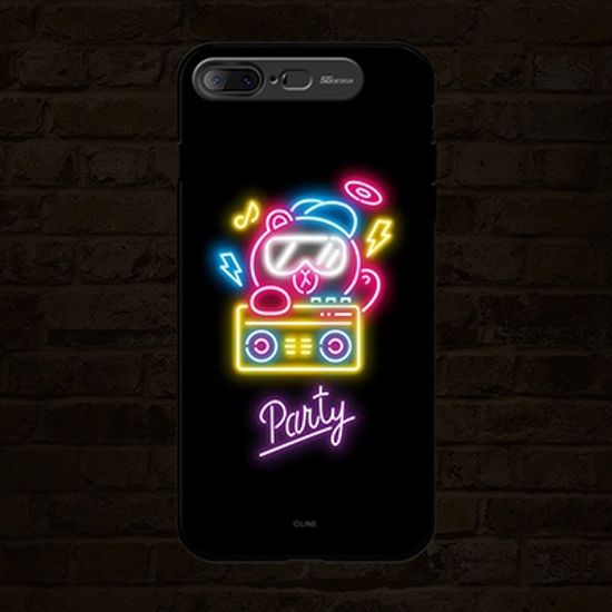 iPhone7 8 Plus LINE FRIENDS NEON PARTY