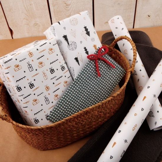 [기성]포장지 화이트 크리스마스