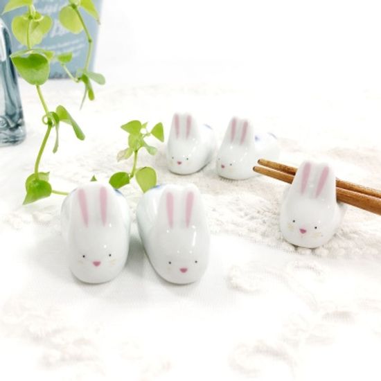 수줍은 토끼 젓가락 받침 5p set