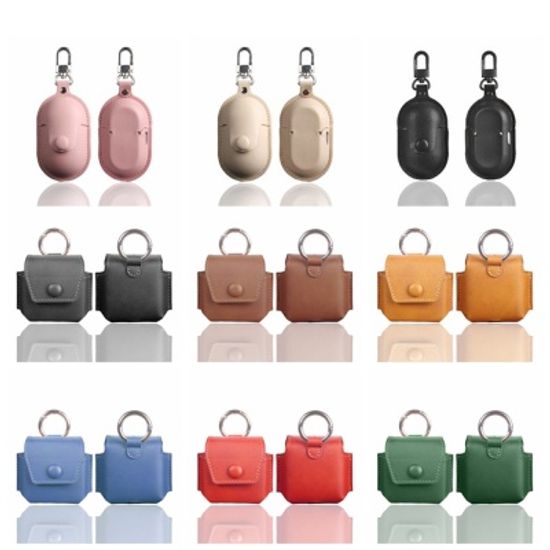 갤럭시버즈 + 라이브 2 프로 가죽 파우치 키링 케이스