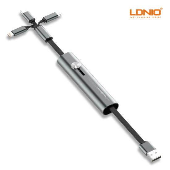 엘디니오 3.4A  3in1 USB  C타입 휴대용 충전케이블