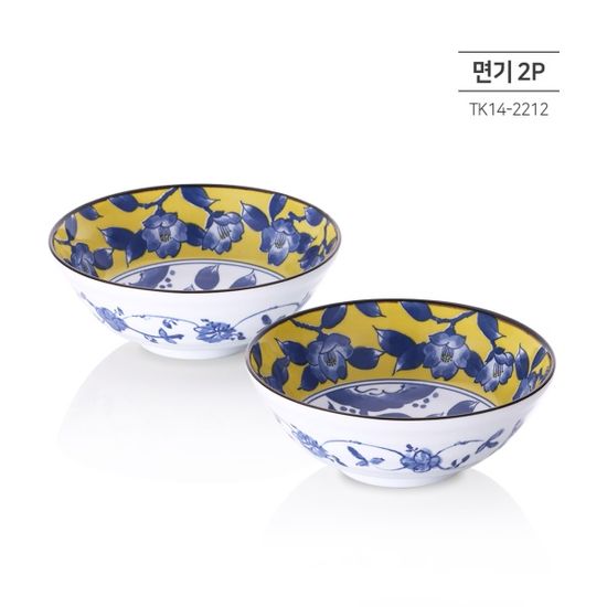 [토기] 츠바키 도자기 면기 2P 세트 일본산