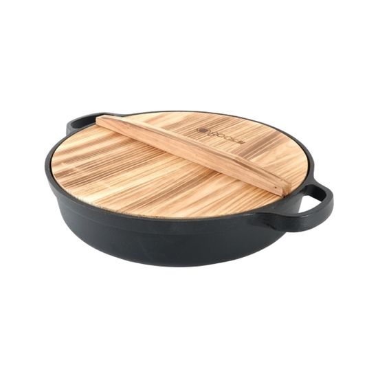 800도씨 에나멜코팅 무쇠 캠핑 전골냄비 30cm