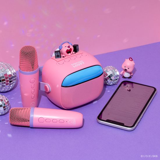 잔망루피 미니 블루투스 스피커 마이크 2개 세트