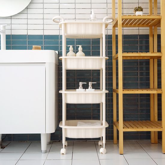 리브덕 이동식 트롤리 2단~4단 틈새 바퀴 수납 선반