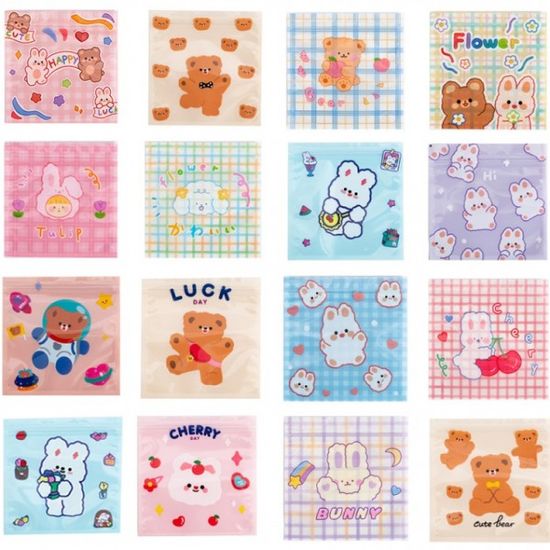 포장지 캐릭터 선물 포장 봉투 지퍼백 구디백 24종