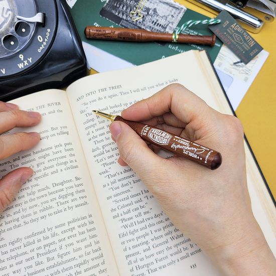 [무료각인]아그네스마틴_ 클래식 베이스볼 원목 볼펜