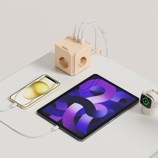 무아스 더 큐브 마그넷 3구 USB 고용량 멀티탭 C타입