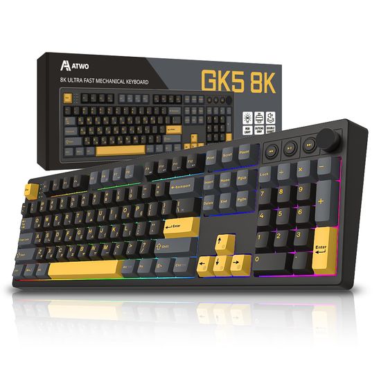 에이투 GK5 8K 유선 게이밍키보드 LED 기계식 USB 