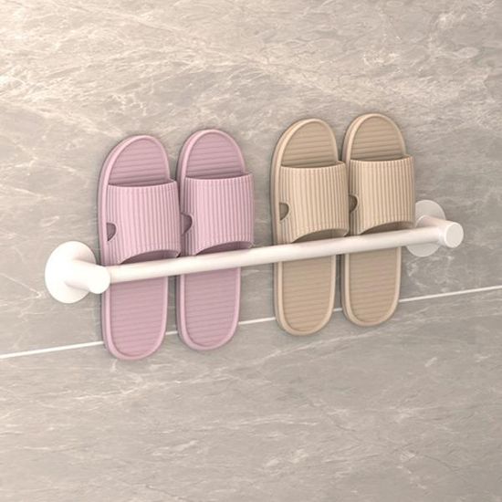실내화 거치대 화이트 50CM 슬리퍼 걸이 2인용 N099