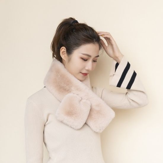페이크퍼 목도리 3color 인조 퍼 밍크 머플러 워머