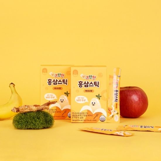 키즈탄탄 홍삼젤리스틱 바나나맛 10g x 28포 선물세트