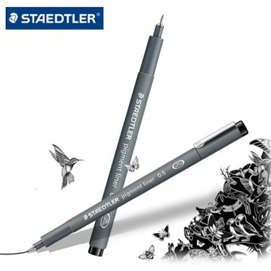 스테들러 0.5mm pigment liner 308 05-9 블랙 1다스
