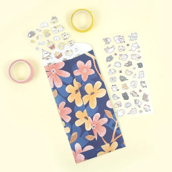 핑크풋 꽃길세로봉투세트