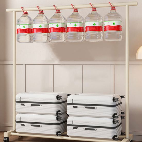 크림1단 이동식 스탠드 행거 옷걸이 옷장 철제 헹거