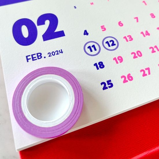 형광 마스킹 테이프 5mm x 10m 5종