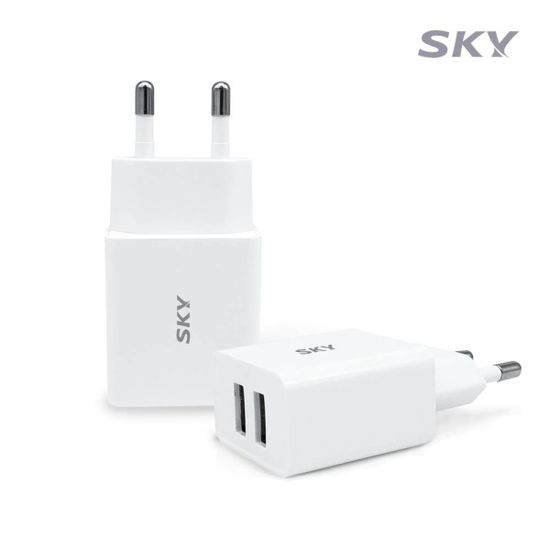 스카이 필 12W USB 듀얼 충전기 어댑터 C1