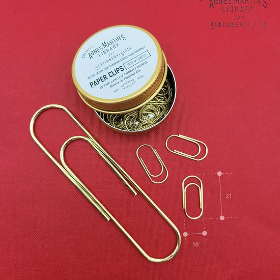 아그네스마틴 NO-471072 클래식골드 쁘띠 페이퍼클립