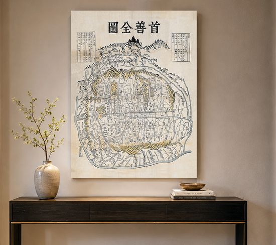 수선전도 조선시대 한양 서울 지도 김정호 그림 액자