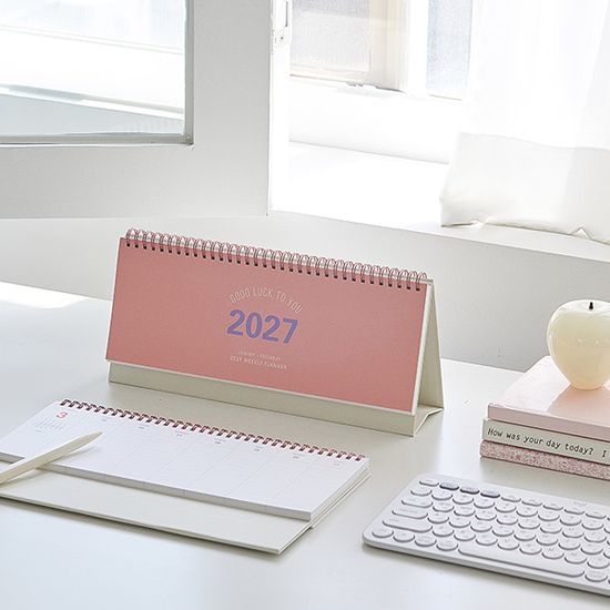 (2027 날짜형) 데스크 위클리 플래너 2027_탁상달력