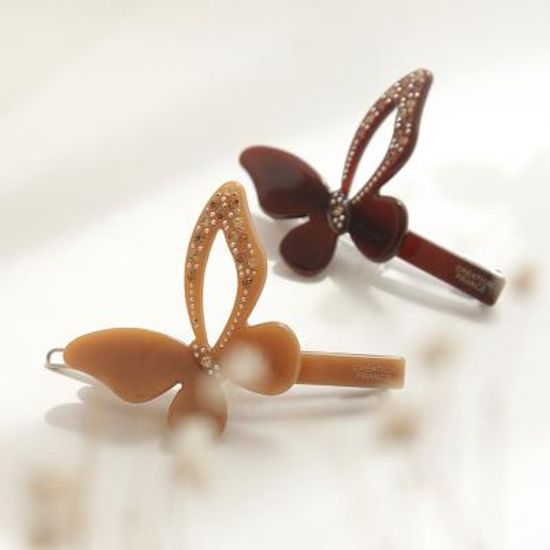 제이로렌 프랑스 큐빅 나비 포인트 헤어핀 H0873