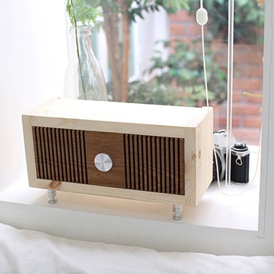 [제이비우드]블루투스 스피커 원목케이스