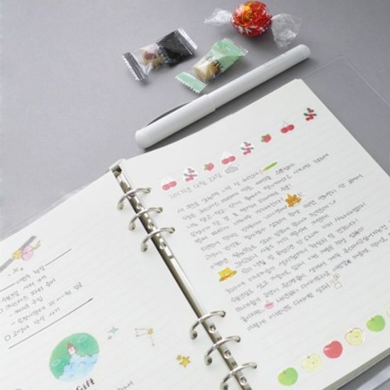 A5 투명 6공다이어리(옵션 선택)