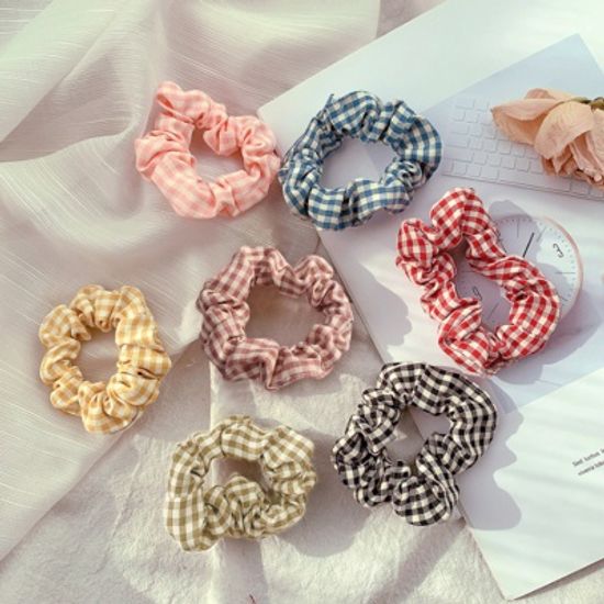 어나더뷰 7종세트 써니 체크 곱창밴드 세트 no.1164