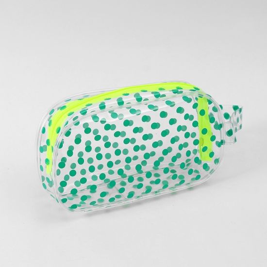 땡땡이 투명 파우치/화장품가방 세면도구 파우치
