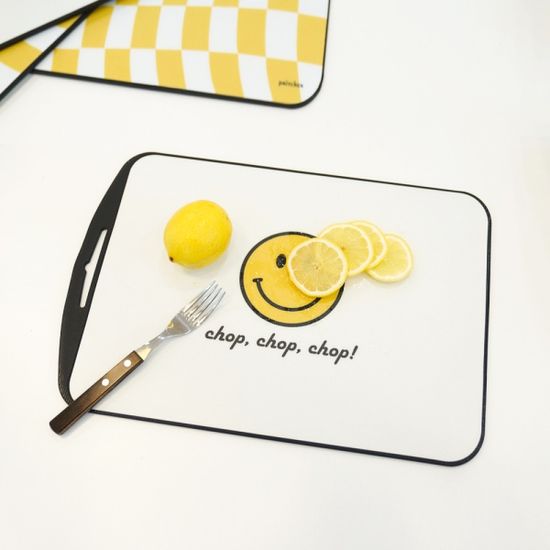 칼집에 강한 TPU 스마일 양면 도마 길이형 이유식도마