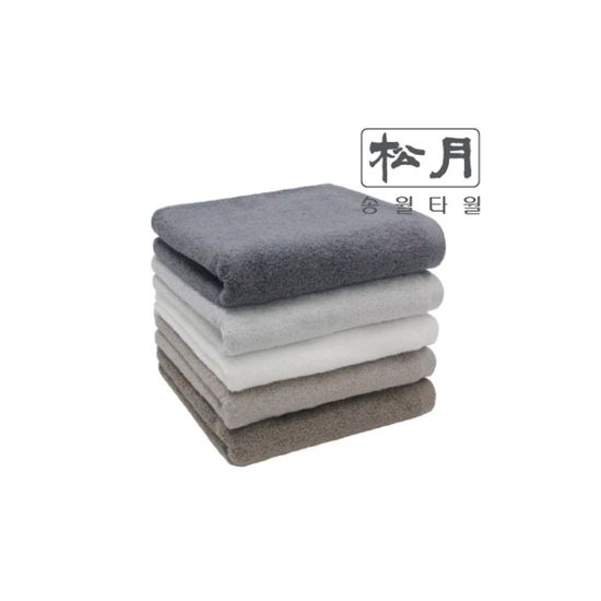송월타월 뉴컬러 무지타월 5장(W29F545)
