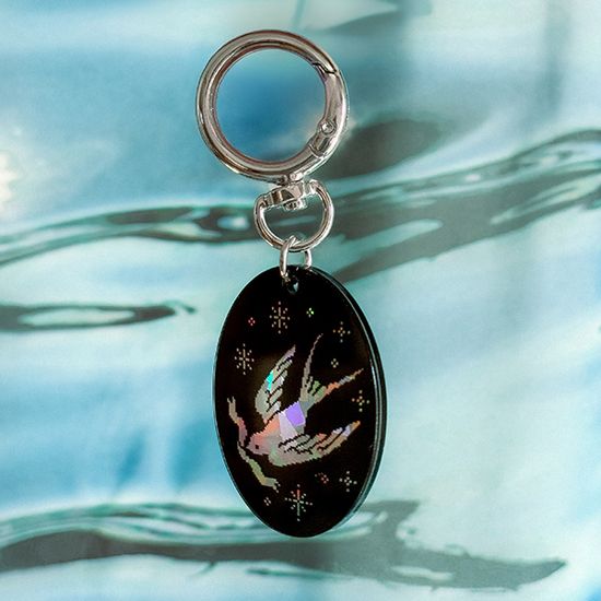 픽셀 글로우 키링-제비