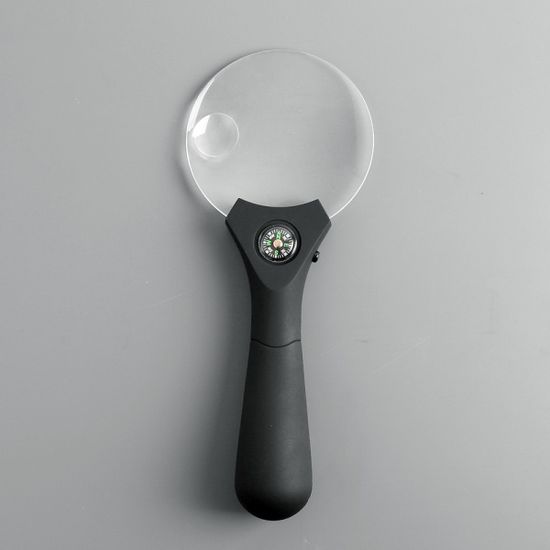 LED 라이트 돋보기 / 3배율 확대경 휴대돋보기