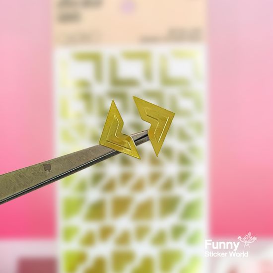 퍼니스티커 GS-001 금색 액자,모서리 종이 오피스데코