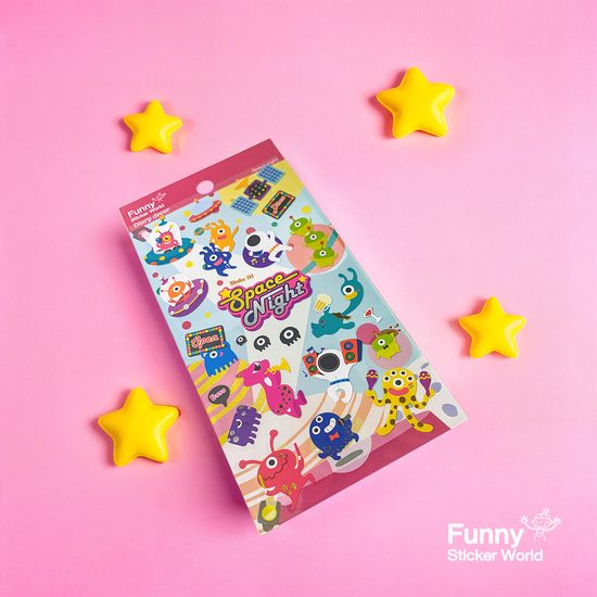 퍼니스티커 AT-220 우주의밤 아트지 다이어리데코 