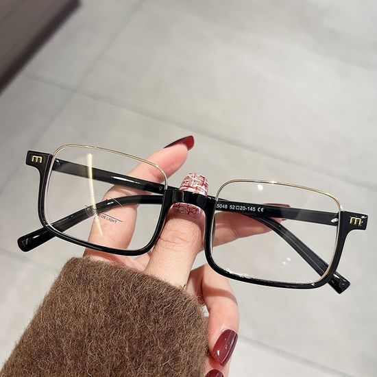 블루라이트 차단 안경테 사각 뿔테 패션 안경 긱시크