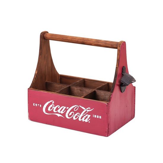 코카콜라 손잡이 우드 6구 트레이C87263