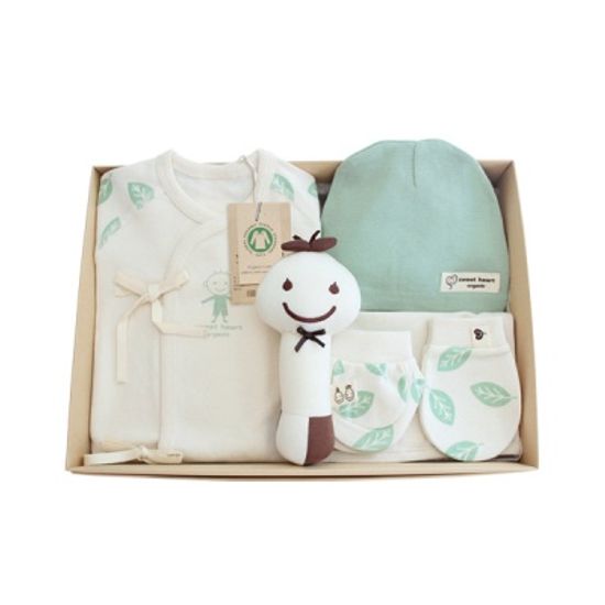 스윗하트 오가닉 내추럴 나뭇잎 신생아 선물세트