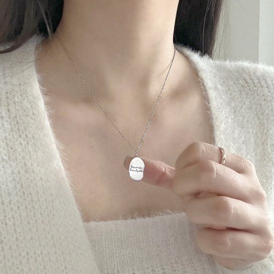 [선물포장/써지컬스틸] 열두달 탄생화 심플 목걸이