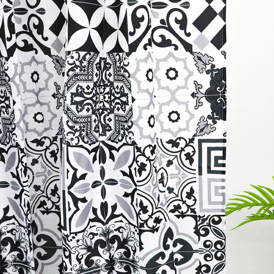 패브릭 에스닉 패턴 방수 샤워커튼 180x180