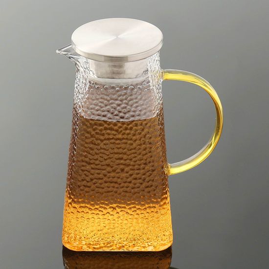 오아시스 내열 유리 물병 1.6L 옐로우(WD40F24)