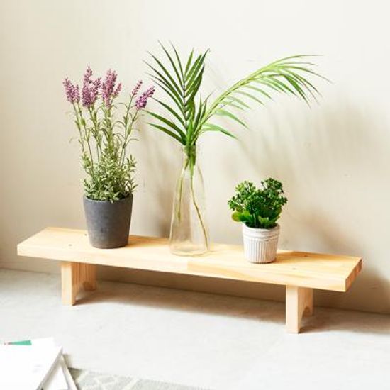 원목 화분진열대(중형) 다육이선반