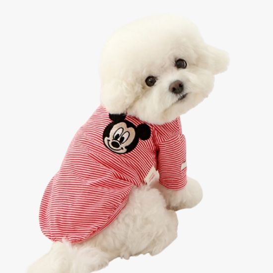 디즈니 미키 스트라이프 티셔츠 (레드)