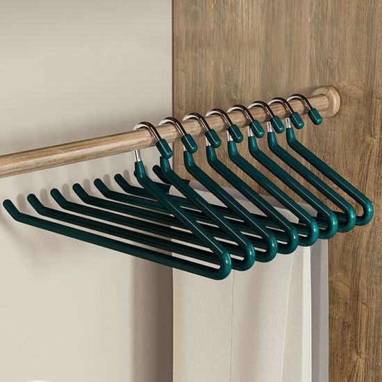 제트 논슬립 바지걸이 10p세트 스텐 치마 코팅 옷걸이