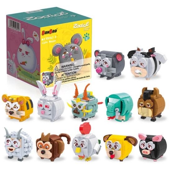 반바오 조립블록 귀여운 나의 동물 띠 모형 만들기