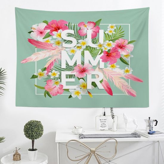 썸머 홍학 대형 패브릭포스터 150x130