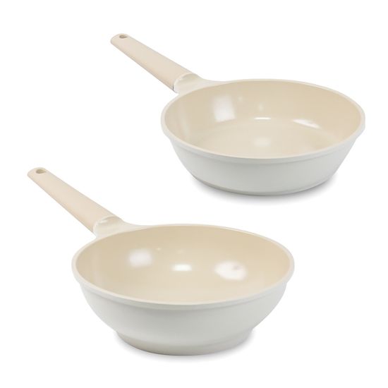 라체나 크림 인덕션 후라이팬 2종 (24cm+24cm궁중팬)