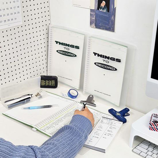 마넷 RECODE 26공 바인더 / 말차그린 속지