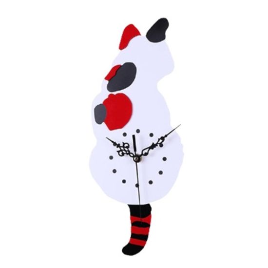 꼬리가 움직이는 인테리어 벽시계