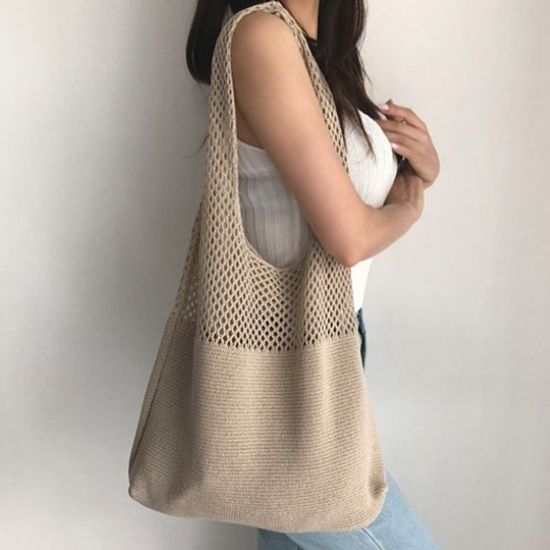 5컬러 데일리 그물 에코백 (WD592A9)
